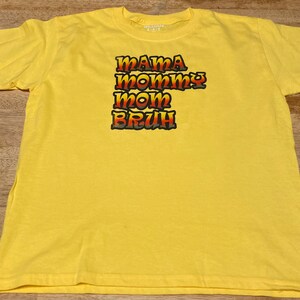 mommy, mama, mom, Bruh, yellow, t-shirt