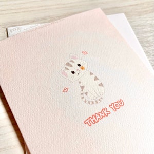 Flower Cat - Thank You Card 감사카드