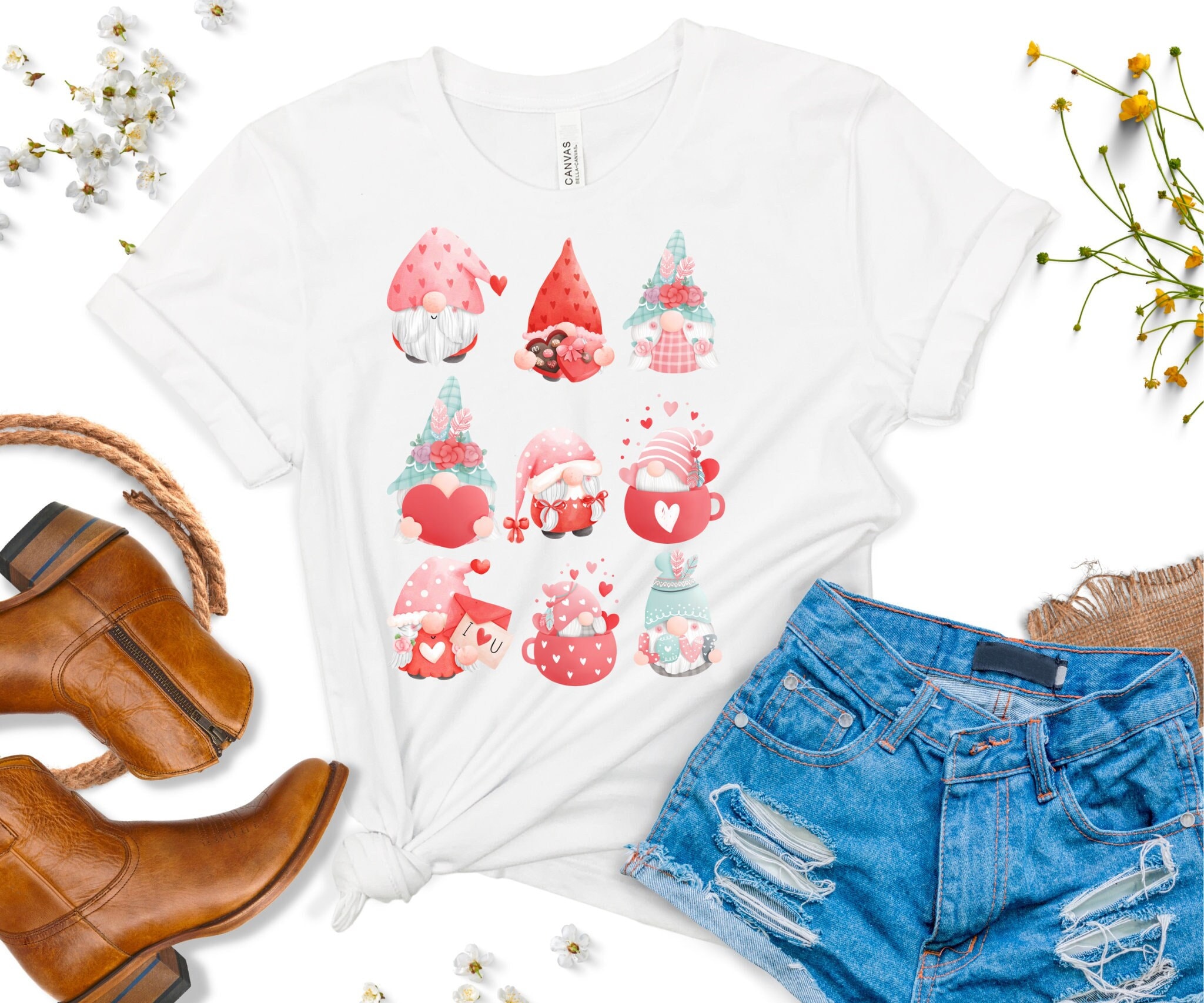 Gnome love valentine's day Png love Season Sublimation design digital download heart shaped png lover's png valentine's day Png heart png