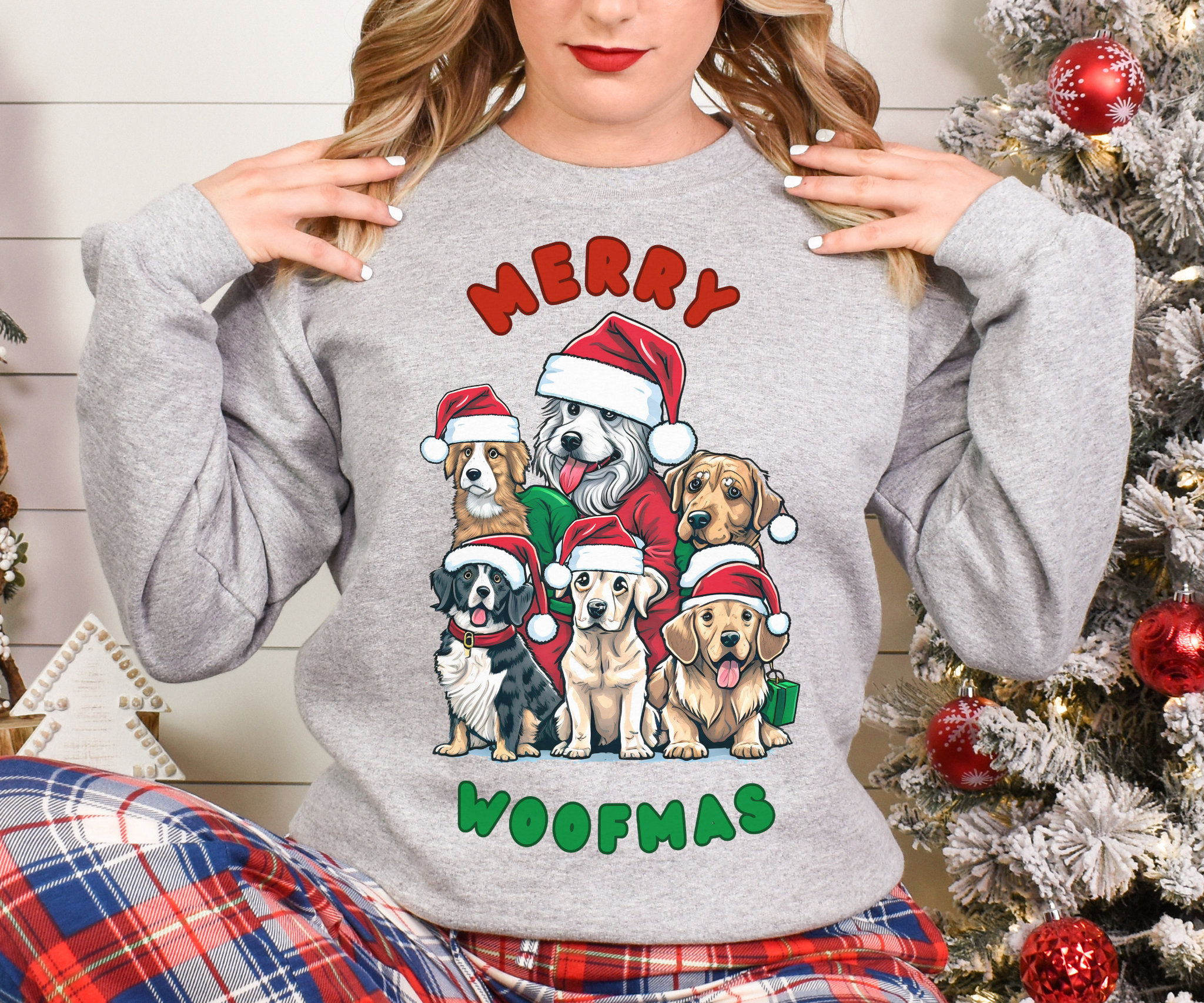 Merry Christmas Dogs Png Woofmas Png Christmas Design Png Dog Lover ...