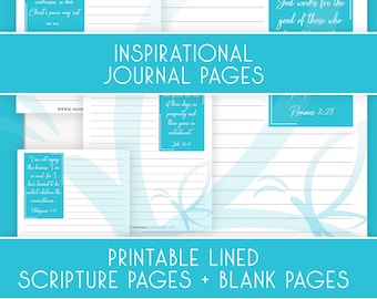 Re-Imagining Contentment Inspirational Journal Pages - Lined