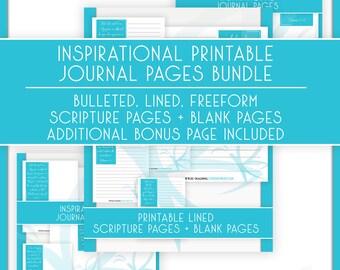 Re-Imagining Contentment Inspirational Journal Pages Full Bundle