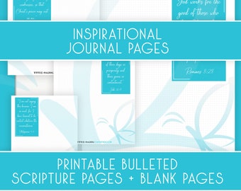Re-Imagining Contentment Inspirational Journal Pages - Bulleted