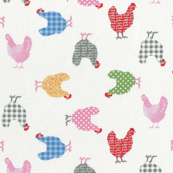 Textiles français The Hip Chicks fabric - 100% Cotton, 160 cm wide