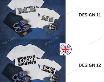 Dad & Child Matching T-Shirts Fathers Day gift