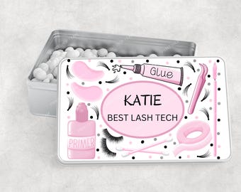 Personalised Lash tech treat TIN