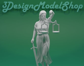 Themis - Archivo modelo STL de la Dama de la Justicia