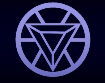 Logotipo del reactor de arco de Iron Man DXF & SVG