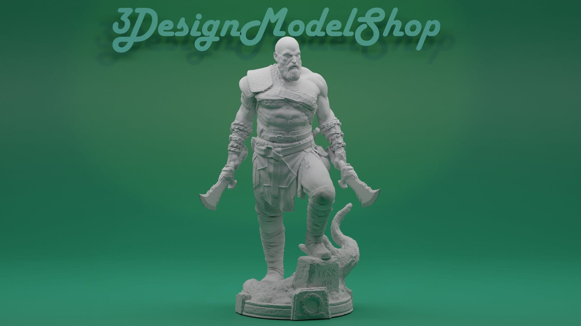Kratos Standing V4 3D Printing Figurine God of War STL Files