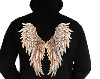 Bluza z kapturem Ombre Angel Wings: ciężka mieszanka bawełny i poliestru