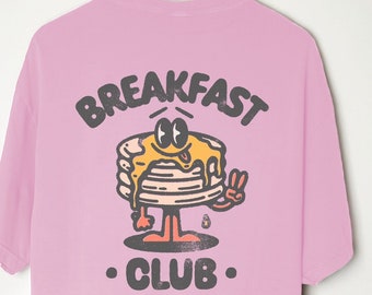 Breakfast Club Shirt, Pancake Shirt, Comfort Colors Graphic Tee, Oversized Tee, Retro Graphic Tee, Grunge Graphic, Aesthetic Bohemian Shirt
