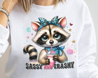 Sudadera con meme de mapache: Camiseta Sassy Trash Panda