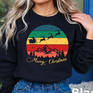 Christmas Sweatshirt, Santa Christmas Sweater, Christmas Party Sweater, Christmas Gift, Holiday Party Sweatshirt, Secret Santa Gift, Sweater