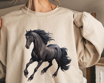 Sudadera Equine Elegance: Regalo de caballo del oeste