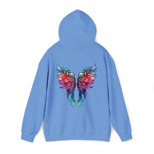 Bluza z kapturem Ombre Angel Wings: ciężka mieszanka bawełny i poliestru zdjęcie 7