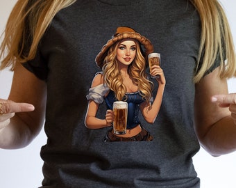 Oktoberfest T-Shirt: Bavarian Beer Drinking Tee