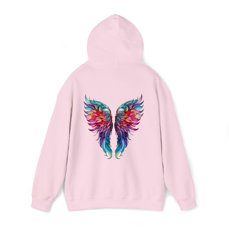 Bluza z kapturem Ombre Angel Wings: ciężka mieszanka bawełny i poliestru zdjęcie 5