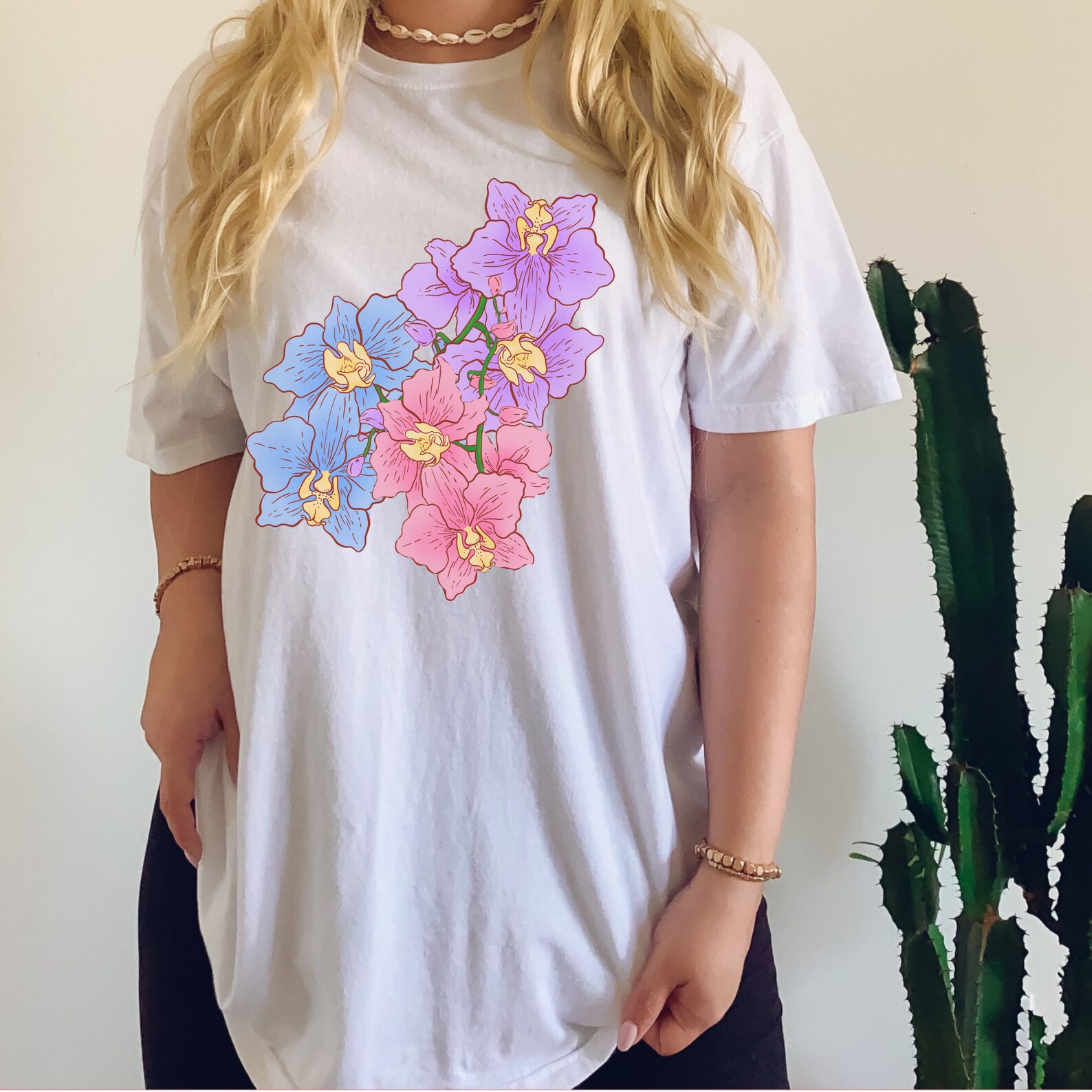 Comfort Colors®, Abstract Flower Shirt, Flower Shirt, Wildflower T ...