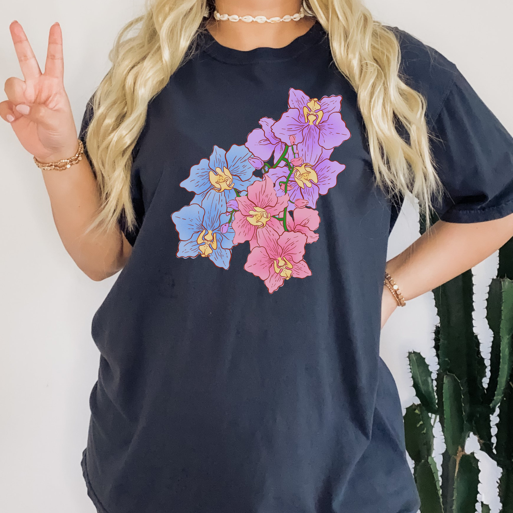 Comfort Colors®, Abstract Flower Shirt, Flower Shirt, Wildflower T ...