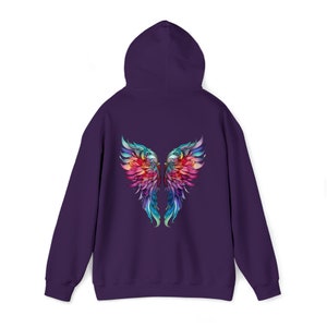 Bluza z kapturem Ombre Angel Wings: ciężka mieszanka bawełny i poliestru zdjęcie 8