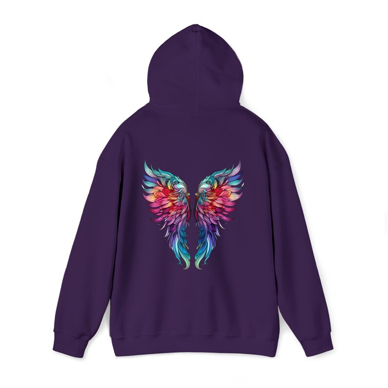 Bluza z kapturem Ombre Angel Wings: ciężka mieszanka bawełny i poliestru zdjęcie 8