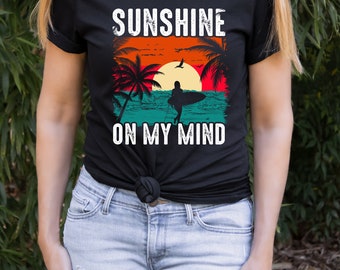Graphic Shirt, Retro Shirt, Summer Shirts For Women, Sunset Tees, Summer Graphic Tees, Summer Clothes For Women, Summer Vacation Outfits