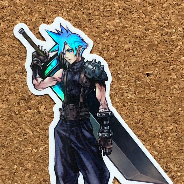 Cloud Strife Sticker, Cloud Strife Magnet