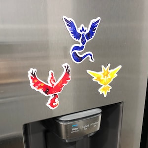 Articuno, Moltres, and Zapdos Magnets/Stickers