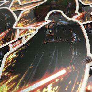 Premium Semi-Holo Darth Vader Sticker