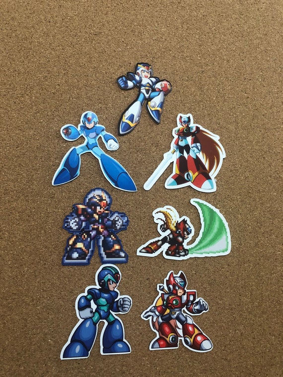 Mega Man Magnet/sticker, Zero Magnet/sticker, Megaman and Zero