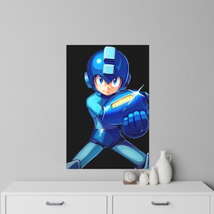 Megaman Poster | Wieder ablösbare Mega man Wandposter