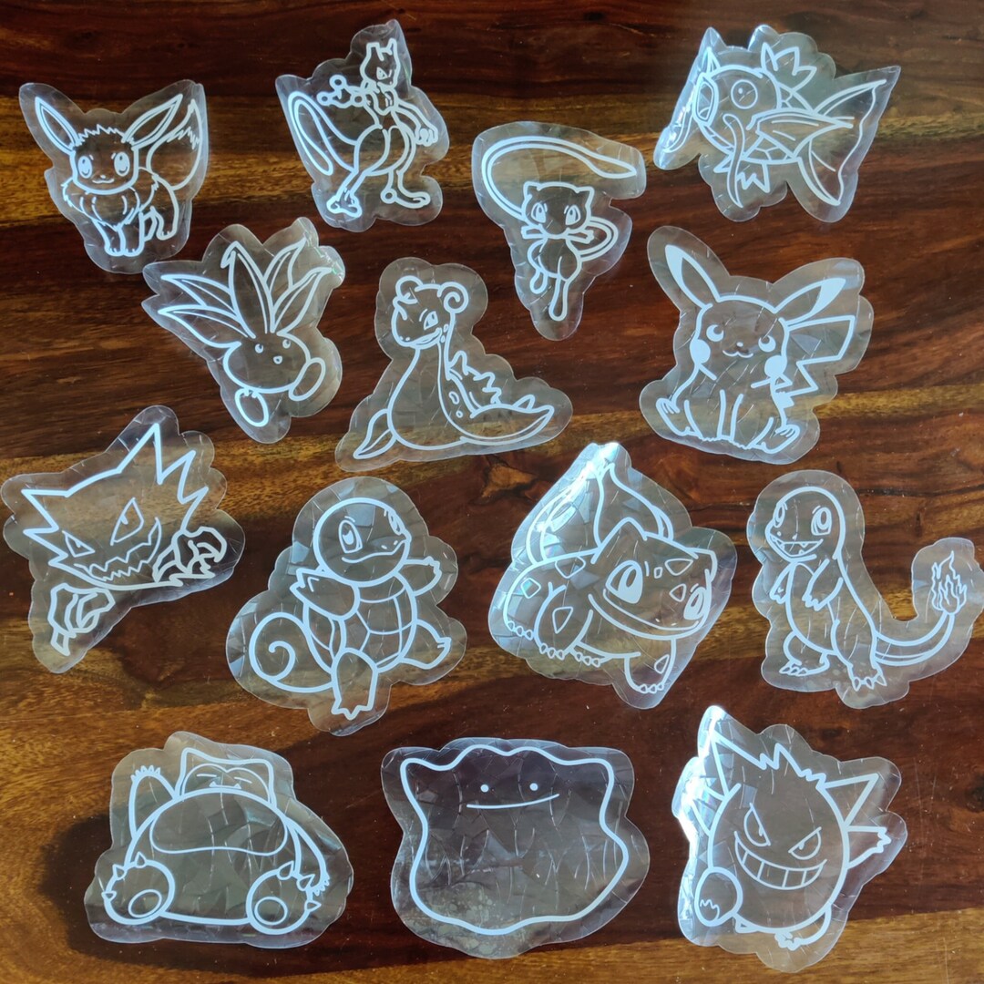 Pokemon Window Color Reusable Suncatcher Window Sticker Pokémon (variety of Designs) - Etsy