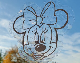 Naklejka na okno Suncatcher wielokrotnego użytku Disney, Myszka Minnie