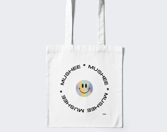 Organic Tote Bag // Smiley
