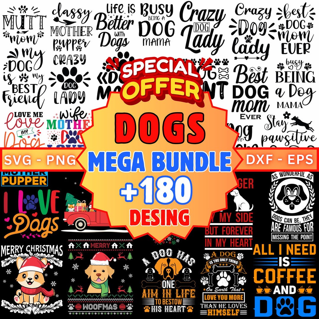1600+ Dog Clipart & SVG Mega Bundle – Watercolor Dog PNG, Puppy Breed ...