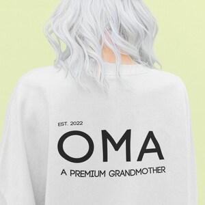 Custom OMA Sweatshirt | Grandparent Sweatshirt | Gift For Grandparents | Pregnancy Announcement | Birth Announcement | Opa Sweatshirt