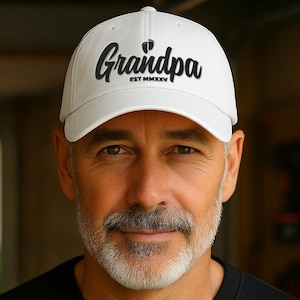 Promoted to Grandpa Hat, Grandpa Est. 2025, First Time Grandpa Gift, Embroidered Dad Hat, Father’s Day Gift, Custom Grandpa Hat,