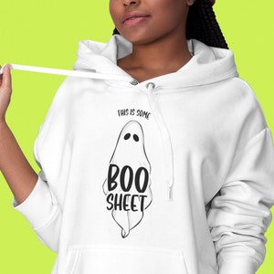 Halloween Ghost Hoodie Sweatshirt | Halloween Hoodie | Geister Hoodie | Geschenk für Halloween | Süßer Halloween Pullover | Geisterpullover