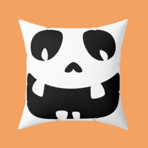 Halloween Jack-O-Lantern Pillow | Halloween Pillow | Halloween Home Decor | Pumpkin Pillow | Spooky Season | Tis The Season | Creepy Pumpkin