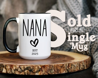 New Nana Mug, Baby announcement gift, New Nana Gift, Pregnancy Announcement, Baby Shower Mug Gift, New Grandma gift, New Grandma mug