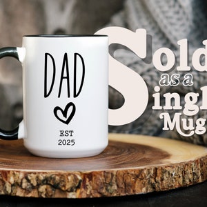Taza de papá nuevo, regalo de papá nuevo, anuncio de embarazo, regalo de taza de baby shower, regalo de anuncios de nuevo bebé, regalo de nuevos padres, nueva mamá, nuevo papá
