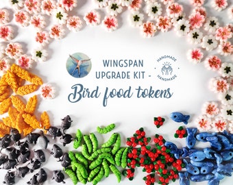 Handgemaakte voedselfiches compatibel met Wingspan™ - Sets voor basisspel en Wingspan Oceanië