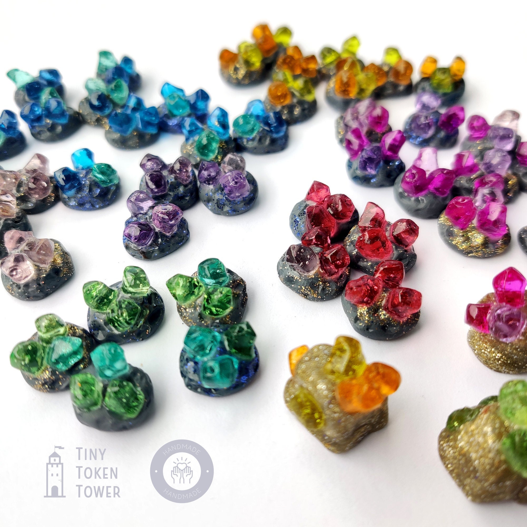 Plastic Gems for Gaming/life Counters/tokens/crystals/stones