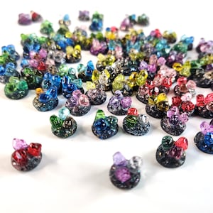 Gemstones, Color Crystals - Random Color Mix. Material - Polymer Clay ...