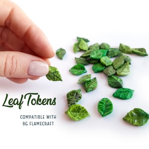 Fichas de hoja / Piezas de juego de mesa / Fichas de recursos hechas a mano para BG Flamecraft / Accesorios para proyectos de bricolaje