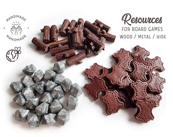 Resources for board games - Iron, wood, hide markers upgrade