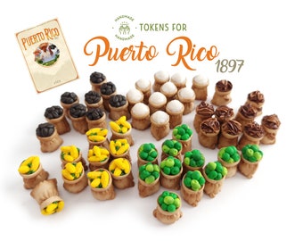Puerto Rico 1897 Upgrade Tokens: Miniature Polymer Clay Goods