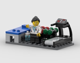 Physical Therapy Gym - Model built of LEGO bricks