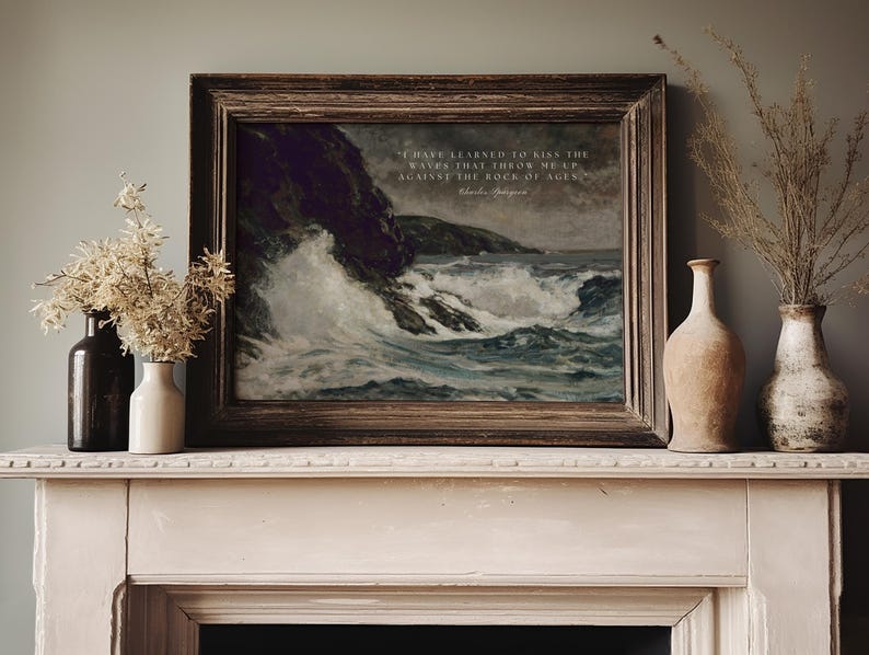 Charles Spurgeon Quote | Christian Landscape Print For The Home | Charles Spurgeon Poster | Digital Download Art | Christian Quotes Wall Art | Digital Prints | Landscape Print | Pastor Gift | Bible Wall Art