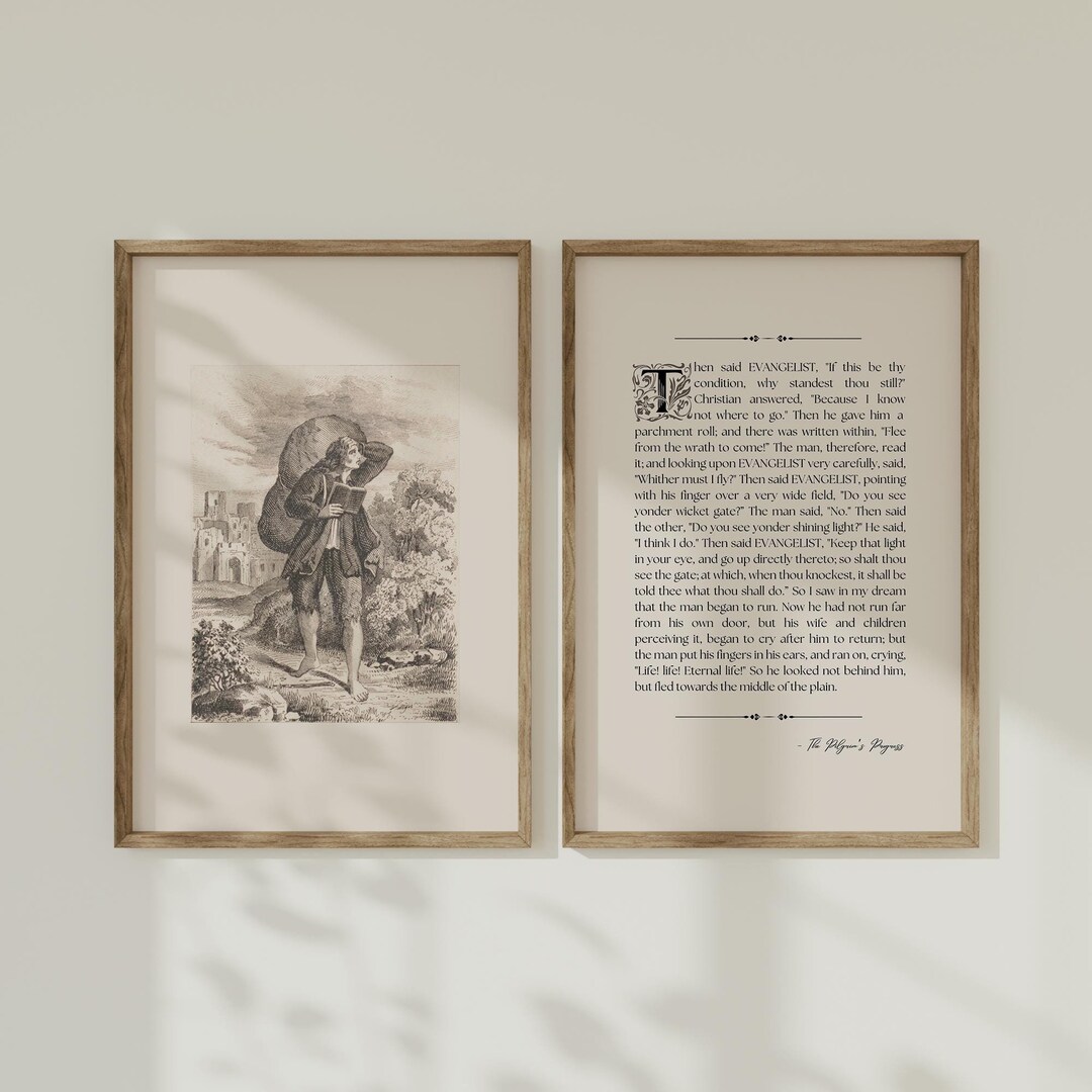 The Pilgrims Progress Digital Art Set | Christian Wall Decor | Biblical ...
